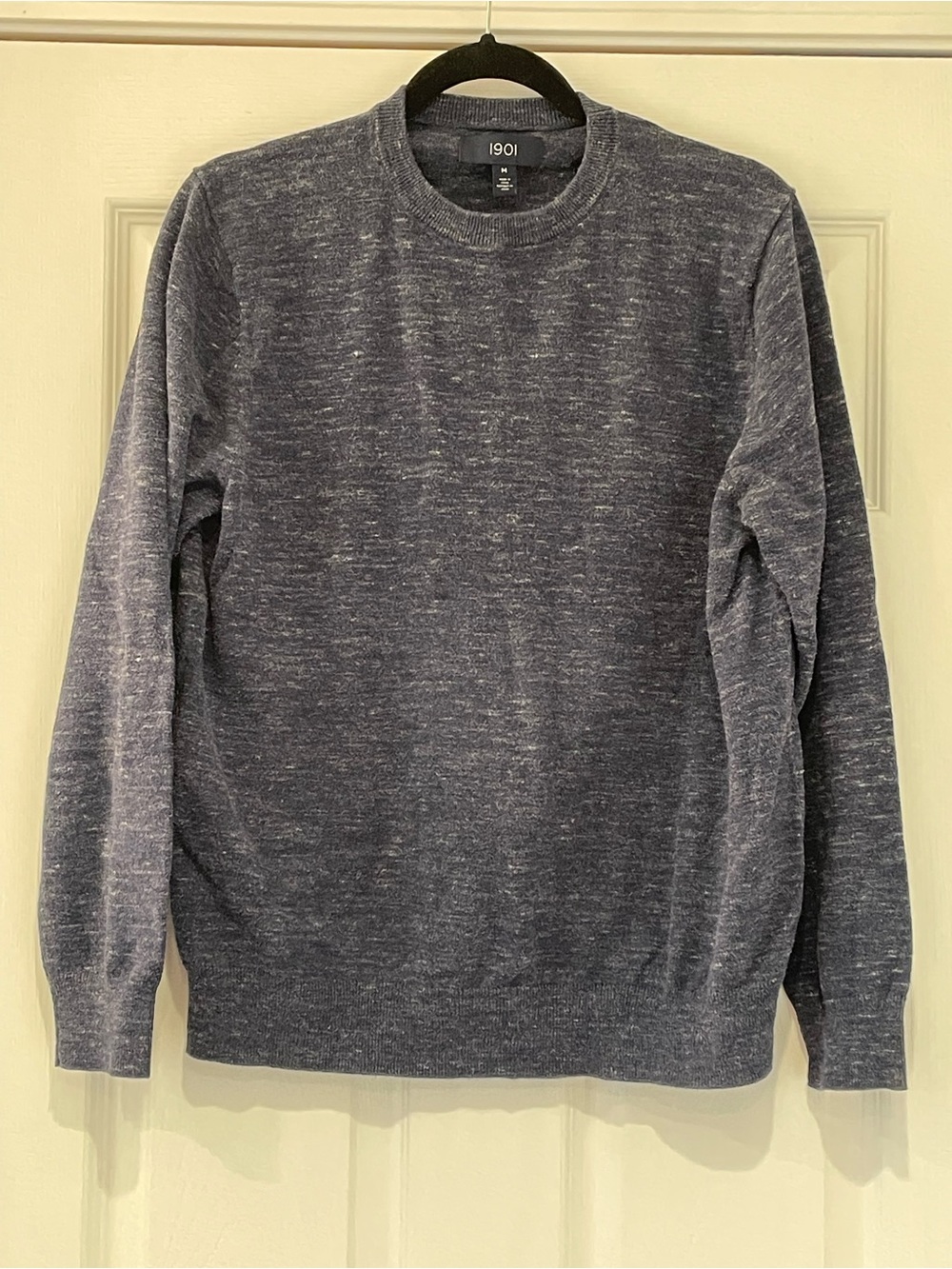 1901 Men's Heather Navy Blue Crewneck Sweater